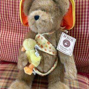Boyds Plush Teddy Bear with Duck